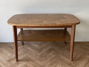 Vintage Retro Large Coffee Side Table With Shelf