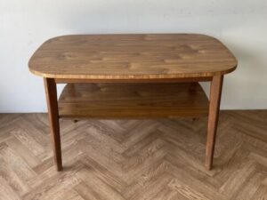 Vintage Retro Large Coffee Side Table With Shelf