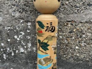 Vintage Extra Large Tall Traditional Japanese Kokeshi Wooden Doll Ornament