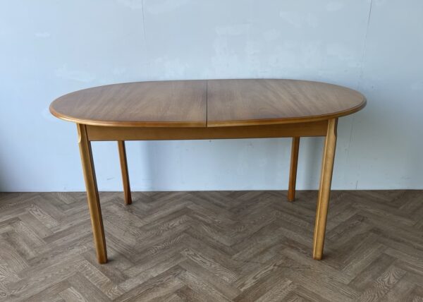 Meredew Large Vintage Oval Extending Teak Dining Table - Image 2