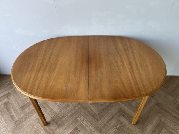 Meredew Large Vintage Oval Extending Teak Dining Table - Image 3