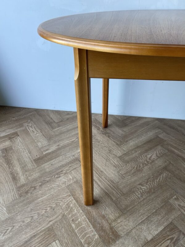 Meredew Large Vintage Oval Extending Teak Dining Table - Image 5