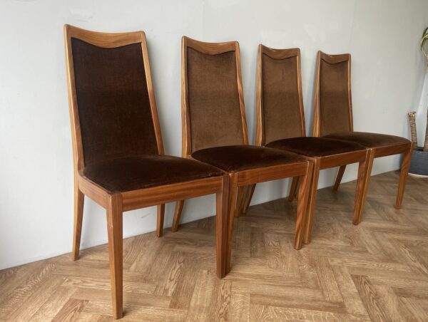G Plan Fresco Vintage Teak Dining Chairs With Carvers X 6 - Image 3