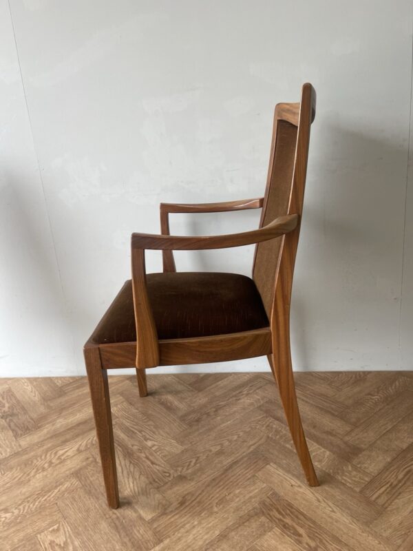 G Plan Fresco Vintage Teak Dining Chairs With Carvers X 6 - Image 5
