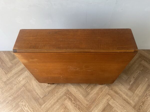 Jentique Large Vintage Gatefold Extending Space Saving Teak Dining Table - Image 3