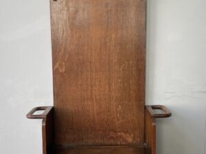 Vintage Antique Art Deco Hall Stand With Mirror Seat Storage