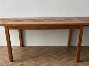 Gangso Mobler Style Large Danish Vintage Extending Teak and Tiled Dining Table