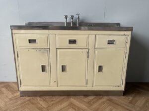 1950’s Paul Millersdale Mid Century Kitchen Sink Unit Cupboards