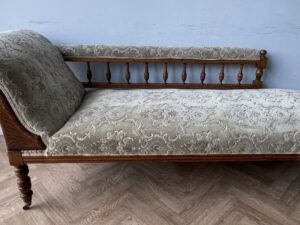 Vintage Antique Edwardian Rare Chaise Longue Daybed Couch