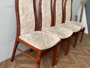 Danish Farstrup Vintage Large Rosewood Dining Chairs Seats x 4